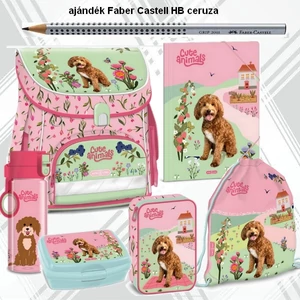 Ars Una iskolatáska szett 25 Cute Animals Doggie táska,uzsidoboz, kulacs, gumis mappa, tolltartó, tornazsá