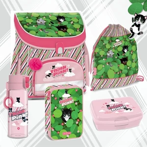 Ars Una iskolatáska szett 25 Think Pink táska, tornazsák, kulacs, tolltartó, uzsonnásdoboz, 5-ös szett
