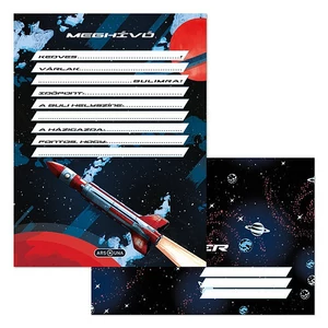 Ars Una party meghívó Space Explorer 26' 50225521 prémium minőség