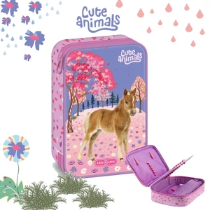 Ars Una Többszintes Tolltartó Cute Animals Horse Üres 26' 51345266 nagyméretű írószertartókkal