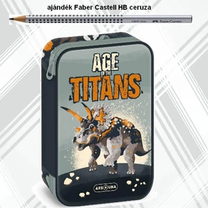 Ars Una Többszintes Tolltartó Age of the Titans dínó üres  23 51342616 nagyméretű írószertartókkal