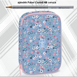 Ars Una tolltartó többszintes Pearl Blossom blue üres prémium 54953871 nagymérfüzetű írószertartókkal