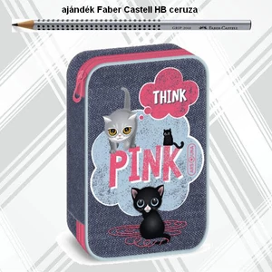 Tolltartó Ars Una többszintes Think Pink - cicás (5285) 23 54950942 nagyméretű írószertartókkal plu