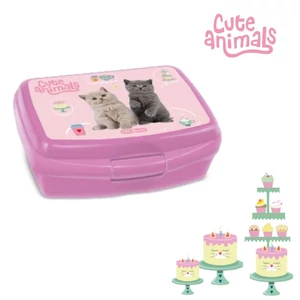 Ars Una Uzsonnásdoboz 26' Cute Animals Tea Party Beérkezés:05.20 52545320 minőségi műanyagból készült