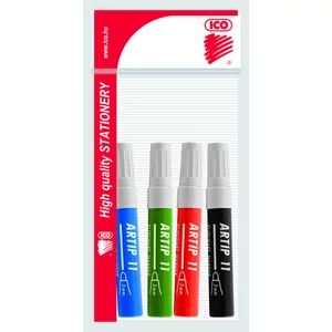 Artip 11 marker 4színű 3mm kerek hegyű flipchart marker ICO táblamarker