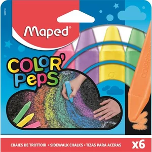 Aszfaltkréta 6 Maped Color'Peps 6 féle szín Írószerek Maped 936010
