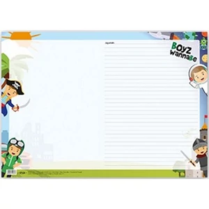 Asztali könyöklő PD 420x297mm Boyz Wannabe, 25lapos, 42x29, 7cm-es iskolaszezonos termék