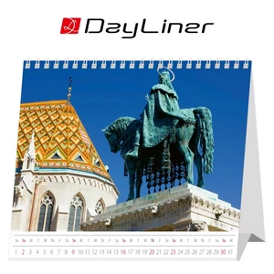 Asztali naptár 2026 Budapest álló mini Dayliner 2026-os kollekció