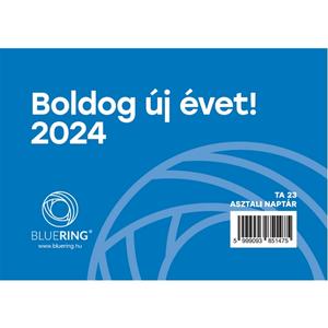 Asztali naptár TA23 2024 közepes asztalinaptár TA23 Bluering hagyományos naptár / hátlap nélkül