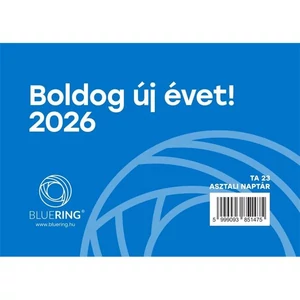 Asztali naptár TA23 2026 asztalinaptár TA23 naptárhát nélküli