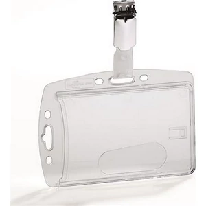 Azonosítókártya-tartó akril, zárt, csíptetővel DURABLE DB800518