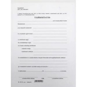 B 18-52/V készlet átadás-átvét Készlet átadás-átvételi bizonylat 25x4, A/5