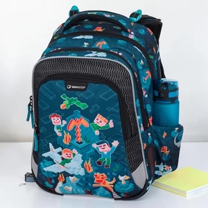 Bagmaster iskolatáska szett 26 Lumi 24 E lego-kék táska,tolltartó,tornazsák