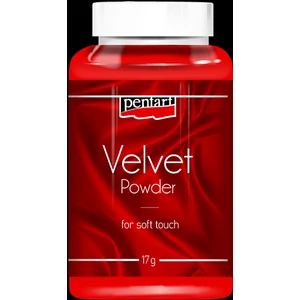 Bársonypor Pentart 17g piros