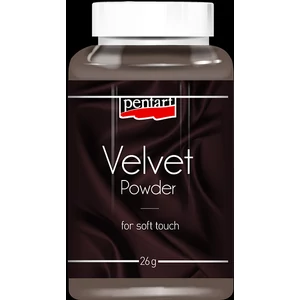 Bársonypor Pentart 26g földbarna
