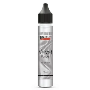 Bársonypor Pentart 30ml fehér