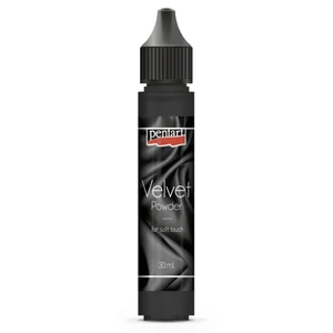 Bársonypor Pentart 30ml fekete