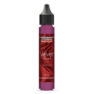 Bársonypor Pentart 30ml piros