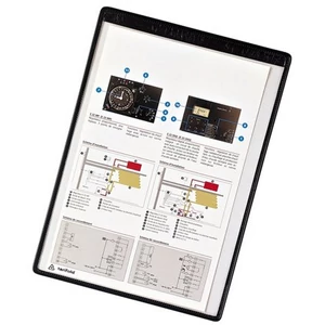 Bemutatótábla A4 Tarifold mágneses PVC "Individual fekete 5db/doboz