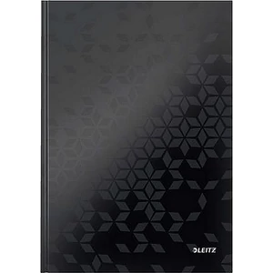 Beírókönyv A/5 Leitz WOW vonalas, fekete E46271095