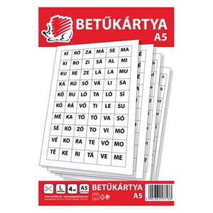 Betűkártya Süni  iskolaszezonos termék