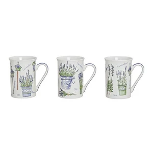 Bögre levendulás 20' Porcelán exkluzív 12cm 2,5dl