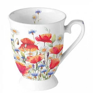 Bögre Porcelán 0,25l Poppies and cornflowers