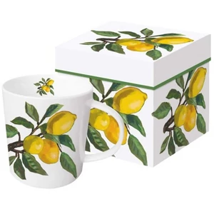 Bögre porcelán 0,35l dobozban, Lemon Musée white