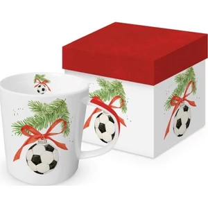 Bögre porcelán 0,35l dobozban,Football Ornament