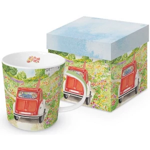 Bögre porcelán 0,4l dobozban, Bon Voyage!