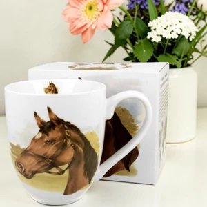 Bögre porcelán 1000ml dobozban, Horse Portrait