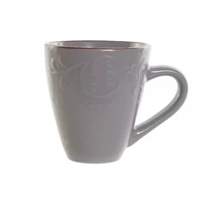Bögre kerámia 340ml Stoneware 13,5x9,5x10,5cm, mintázott szürke
