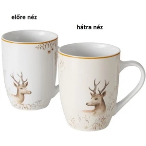 Bögre porcelán 300ml szarvasos,