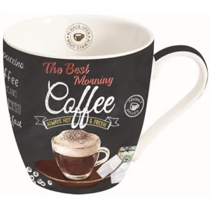 Bögre Porcelán 3,5dl It's Coffee Time Brown dobozban