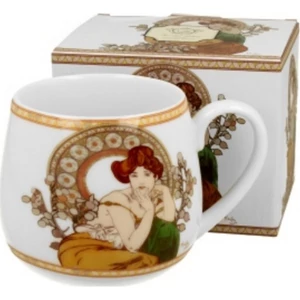 Bögre porcelán 350ml dobozban, Mucha:Topáz