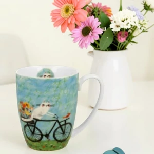 Bögre porcelán 350ml díszcsomagolásban, Bicycle