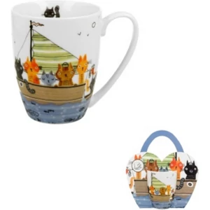 Bögre porcelán 350ml díszcsomagolásban, Cat Crew
