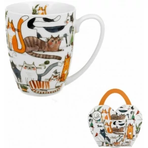 Bögre porcelán 350ml díszcsomagolásban, Lazy Cats