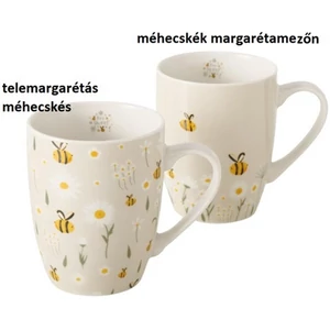 Bögre porcelán 350ml méhecskés, Honey