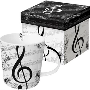 Bögre Porcelán 3,5dl I Love Music dobozban