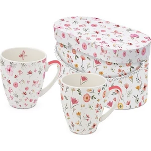 Bögre Porcelán 3,5dl Oh Happy Day 2db-os dobozban