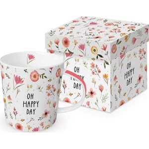 Bögre Porcelán 3,5dl Oh Happy Day dobozban