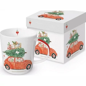 Bögre Porcelán 3,5dl Santa Delivery dobozban