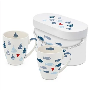 Bögre Porcelán 3,5dl Seaside 2db-os dobozban