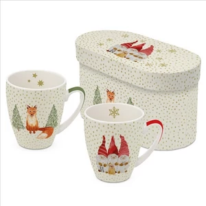 Bögre Porcelán 3,5dl Snowflakes 2db-os dobozban