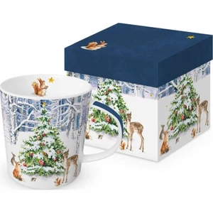 Bögre Porcelán 3,5dl Winter Forest dobozban