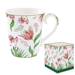 Bögre Porcelán 2,7dl Botanic chic dobozban