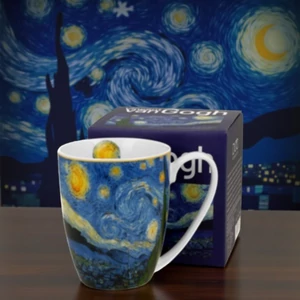 Bögre porcelán 360ml dobozban, Van Gogh: Csillagos Éj