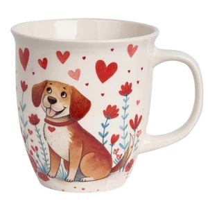Bögre porcelán 360ml Dog dobozban