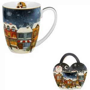 Bögre porcelán 360ml díszcsomagolásban, Christmas City